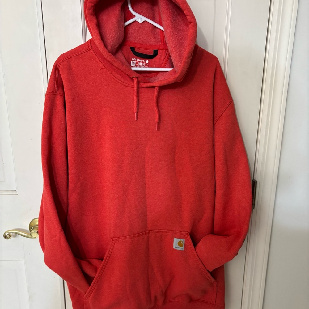 Carhartt Men's Bold Red Pullover Hoodie